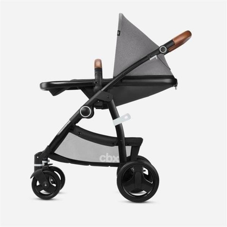 Cybex Cbx Leotie Lux Wózek Głęboko-Spacerowy + Aton Fotelik Samochodowy 0-13 kg Jeansy Blue