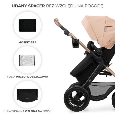 KinderKraft Moov 2 Air Wózek Głęboko-Spcaerowy 3w1 Pure Black