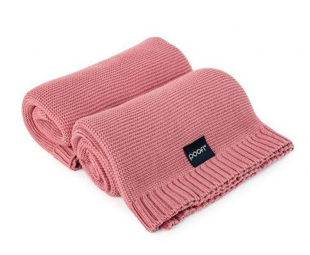 Poofi Pure Kocyk Bambusowy Malinowy