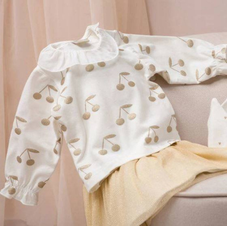 Bluzka Dziewczęca z Długim Rękawem z Falbankami Princess 98