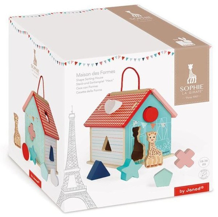 Janod Sorter Kształtów Domek Żyrafka Sophie
