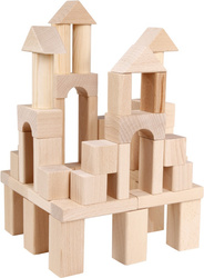 Zabawki drewniane Ekologiczne, naturane klocki drewniane maxi