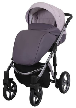 Kunert Tiaro Premium Wózek Głęboko-Spacerowy 2w1 Fiolet + Wrzos Grafitowa Rama Koła Żelowe