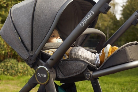 Oyster 3 Wózek Spacerowy Mercury - srebrny stelaż
