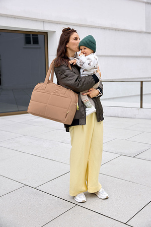 Lassig Green Label Torba dla mam z akcesoriami Everyday almond