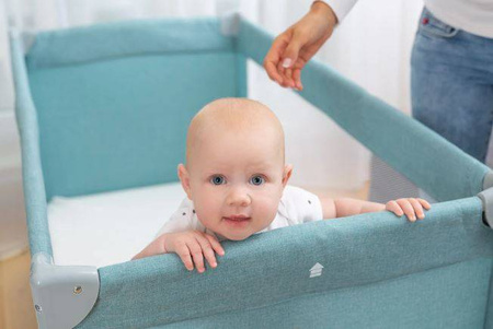 Caretero Łóżeczko Turystyczne Basic Plus Graphite