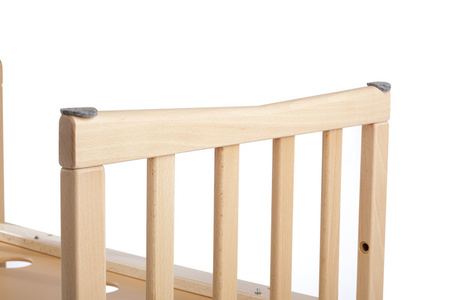 Waldin Łóżeczko Dziecięce Owalne 7w1 z Materacem Natural