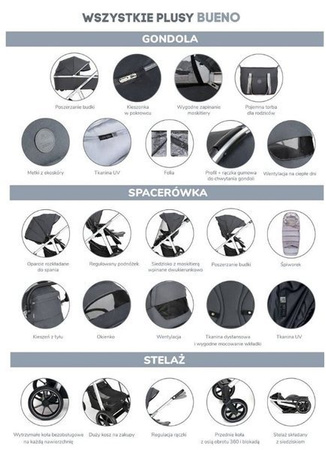 Baby Design Bueno Wózek Głęboko-Spacerowy 2w1 01 yellow