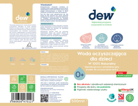 Dew Woda Oczyszczająca dla Dzieci 500ml