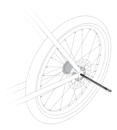 Cybex Sport - Adapter osi do przyczepki ZENO | 159-178mm (M12 x 1.5)
