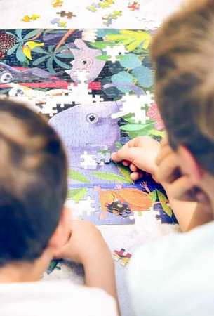 Mudpuppy Puzzle Rodzinne Świecące W Ciemności Dżungla 500 Elementów 8+