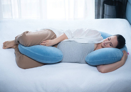 Motherhood Kojec Premium Dla Kobiet W Ciąży Niebieski 2024