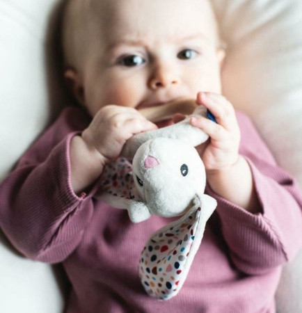 Whisbear EKO Gryzak Drewniany Króliczek Biały