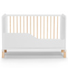 Kinderkraft Nico Łóżeczko Drewniane Barierka White oiled