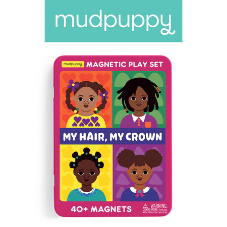Mudpuppy Magnetyczne postacie Moje włosy, moja korona 4+