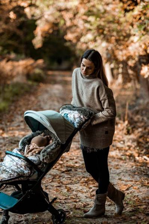 Makaszka Mufka do Wózka Glamour Green