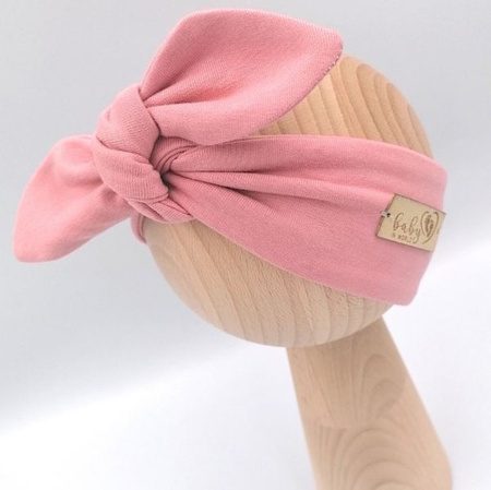 Baby in World Opaska Niemowlęca 3-6m Brudny Róż