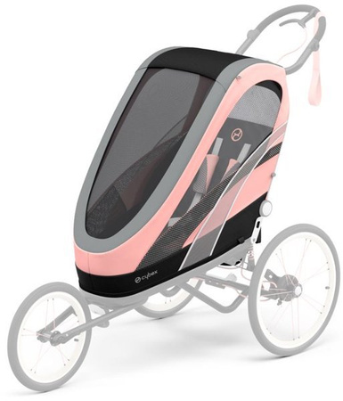 Cybex Zeno Wielofunkcyjna Przyczepka Do Biegania Do Roweru Cybex Sports Silver Pink