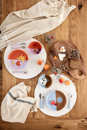 Lassig Talerzyk silikonowy dla dzieci Happy Rascals Heart lavender