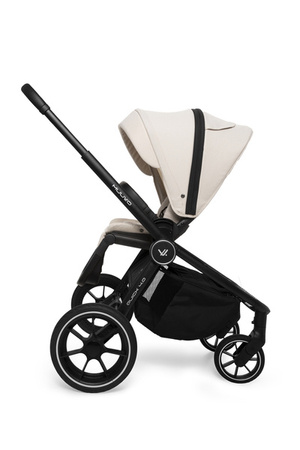 Muuvo Quick 4.0 Wózek Głęboko-Spacerowy Classic Black + Cybex Aton B2 i-Size Fotelik Samochodowy 0-13kg + Baza One Volcano Black