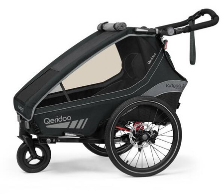 Qeridoo Kidgoo1 Sport Przyczepka Rowerowa Grey