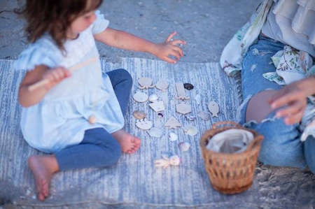 Babai Drewniana Zabawka Geometryczne Rybki Zestaw Wędkarski, Kolorowy Fish-Geom-Color