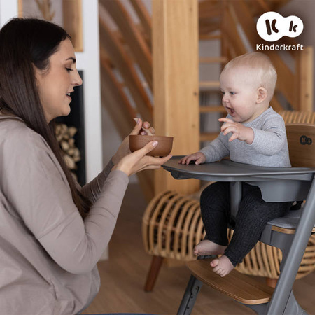 Kinderkraft Livy Krzesełko do Karmienia Różowy Aster Pink