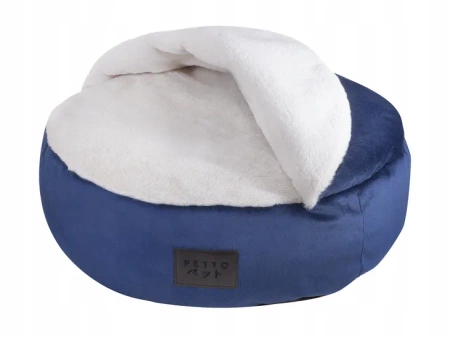 Petto Norka Minku Velvet Legowisko Dla Psa Granatowe S