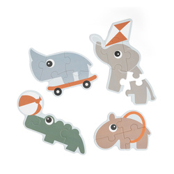 Done by Deer Pierwsze Puzzle Zwierzątka Na Placu Zabaw Playground