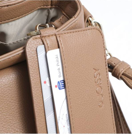 Joissy Torebka Crossbody I Organizer Do Wózka 2w1 Dla Mamy Midi Blush Beige