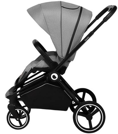 Lionelo Mika Wózek Głęboko-Spacerowy + Fotelik Samochodowy 0-13 kg 3w1 Grey Stone