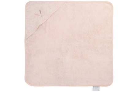 Piapimo TowelPower Ręcznik z Kapturem Bambusowo-Bawełniany 90x90cm z Haftem Różowy
