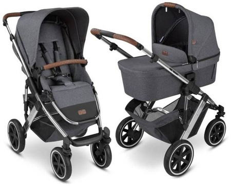 ABC Design Salsa 4 Air Wózek Głęboko-spacerowy 2w1 + akcesoria 2023 Asphalt