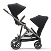 Cybex Gazelle S Wózek Bliźniaczy Spacerowy Deep Black rama Taupe