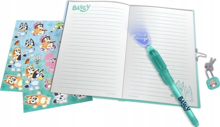 Kids Euroswan Pamiętnik A6 z magicznym piórem i naklejkami Bluey