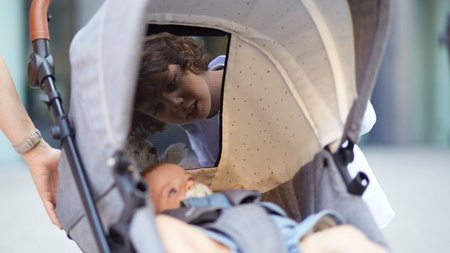 Kinderkraft Prime Wózek Głęboko-Spacerowy 2w1 + Mommy Bag Deep Navy