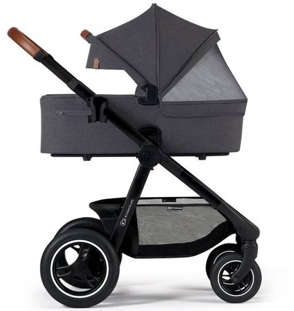 Kinderkraft Everyday Wózek Wielofunkcyjny 2w1 Dark Grey Black Frame