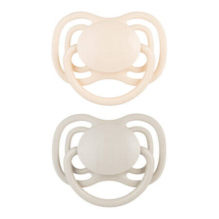 Canpol Babies Smoczek Silikonowy Symetryczny Dental Air 2 szt 18m+ 23/230_cre