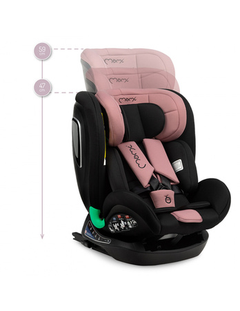 MoMi Urso Fotelik Samochodowy 40-150cm Różowy