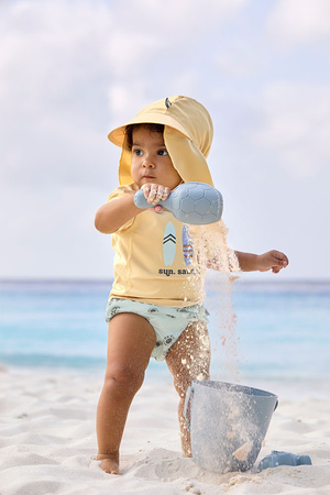 Lassig Koszulka z filtrem UV60 z krótkim rękawem Splash & Fun Deski surfingowe vanilla, rozm. 86