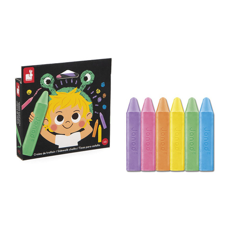 Janod Kreda chodnikowa 6 kolorów 3+