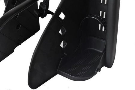 FOTELIK ROWEROWY ADVENTURER MOCOWANY NA BAGAŻNIK LUB RAMĘ 5-PUNKTOWE PASY DO 22 KG CZARNY Czarny