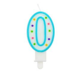 GoDan Świeczka Cyferka z Kropeczkami 0 75mm