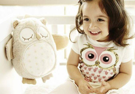 Cloud B Nighty Night Owl Smart Sensor Szumiąca Sowa z Czujnikiem Dźwięku i Pozytywką