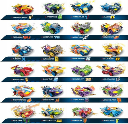 Samochodzik T-Racers Mix'n Race Mix Wzorów i Kolorów