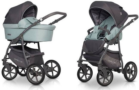 Riko Basic Pastel Wózek Głęboko-Spacerowy 2w1 Basil