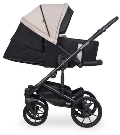 Riko Nuno Pro Wózek Głęboko-Spacerowy 2w1 z Miękką Gondolą Sand