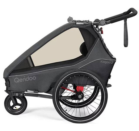 Qeridoo Kidgoo2 Przyczepka Rowerowa Steel Grey