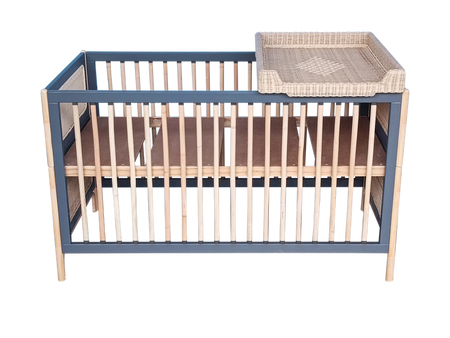 Theo Bebe Oceania Wielofunkcyjne Łóżeczko Ratanowe 70x140cm Silex