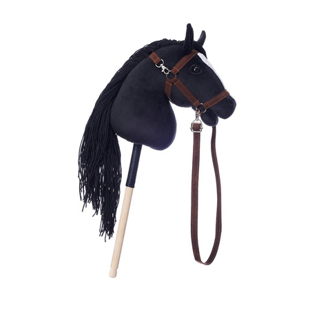 Hoppihorse Koń na Kiju Hobby Horse A4 Czarny 64cm